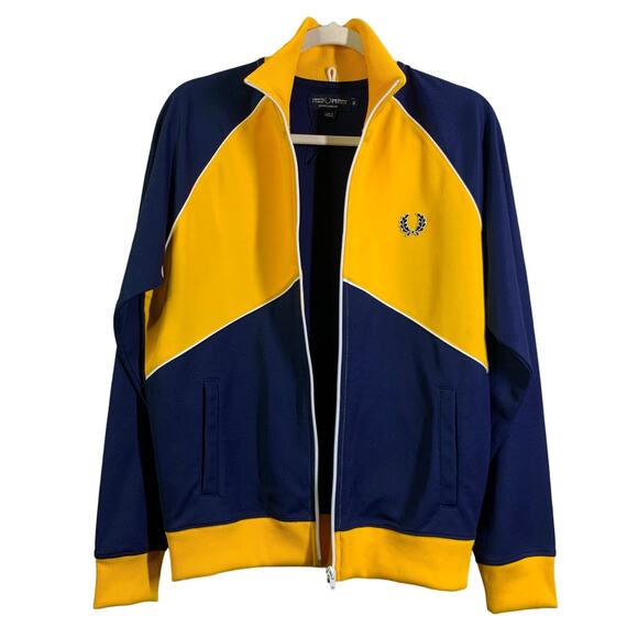 FRED PERRY SPORTSWEAR Track Jacket Training Tennis Golf Full Zip Athletic NWOT - Picture 4 of 14